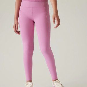 Athleta Girls High Rise Stash Your Treasures Tight - Maritima Pink